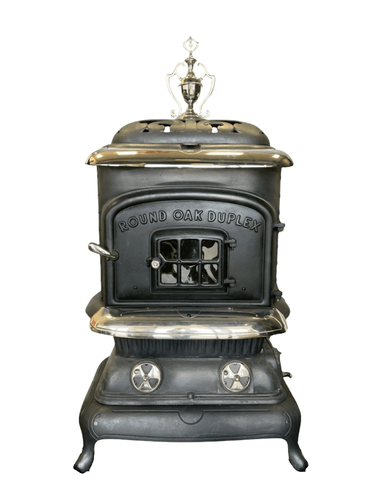 Antique duplex cast iron stove 1890